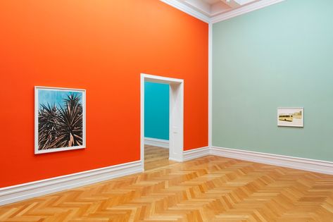 Shirana Shahbazi at Kunsthalle Bern | Contemporary Art Daily Wall Painting Colors, Interior Wall Painting, Room Interior Colour, Wall Paint Colour Combination, Modern Living Room Colors, Colorful Bedroom Design, Living Room Color Combination, Hall Colour, Bedroom Pop Design