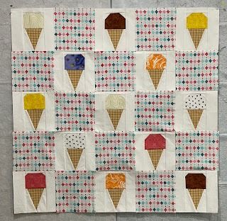 Bell Creek Quilts: WIP Wednesday 9.4.2024 Ice Cream Quilt, Cream Quilt, Scoop Ice Cream, Cluck Cluck Sew, Log Cabin Quilt Blocks, Ice Cream Scoops, Truth Be Told, Stacked Pumpkins, Cat Quilt