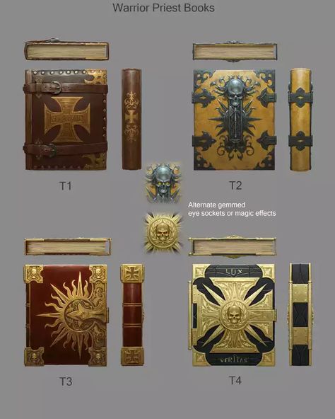 2007 Concept arts WHO. Part 2. Warhammer FB - Imgur Library Facade, Book Concept, Game Textures, Props Concept, Rpg Ideas, Hand Painted Textures, Props Art, Fantasy Props, Game Props