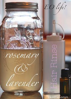 Apple Cider Vinegar Hair Rinse, Softer Hair, Vinegar Hair Rinse, Apple Cider Vinegar For Hair, Rosemary Lavender, Diy Shampoo, Lavender Hair, Hair Rinse, Beauty Remedies