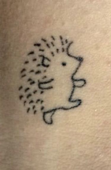 Porcupine Tattoo, Dr Tattoo, Hedgehog Tattoo, Sharpie Tattoos, Be Serious, Stick N Poke Tattoo, Doodle Tattoo, Cute Little Tattoos, Cute Tiny Tattoos