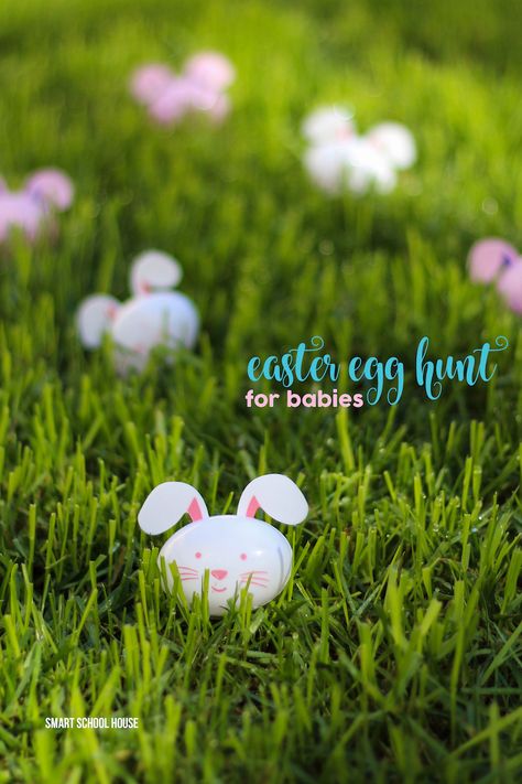 Easter Egg Hunt for Babies Bunny Rabbit Crafts, Easter Egg Hunt Ideas, Egg Hunt Ideas, Unique Easter Eggs, Smart School House, Creative Easter Eggs, Rabbit Crafts, Smart School, Easter Hunt