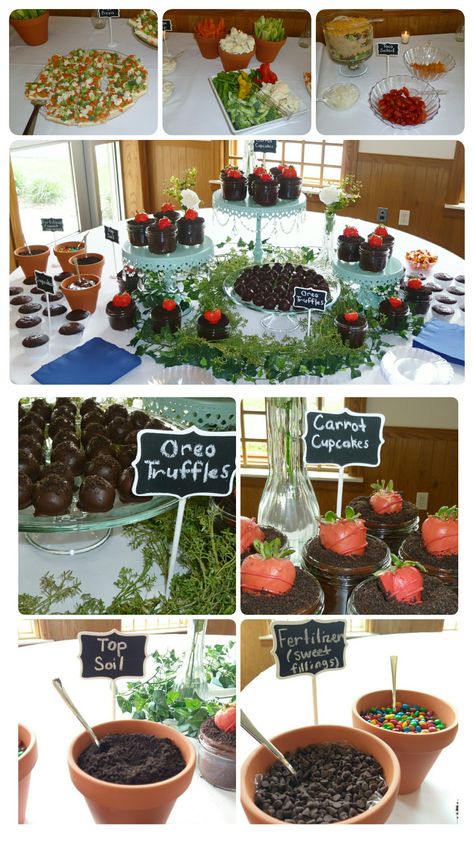 Rooted In Love Bridal Shower Theme, Wedding Shower Dessert Table, Chocolate Cake Oreo, Wedding Shower Desserts, Strawberries Dipped In Chocolate, Rooted In Love, Shower Dessert Table, Cake Oreo, Dipped In Chocolate