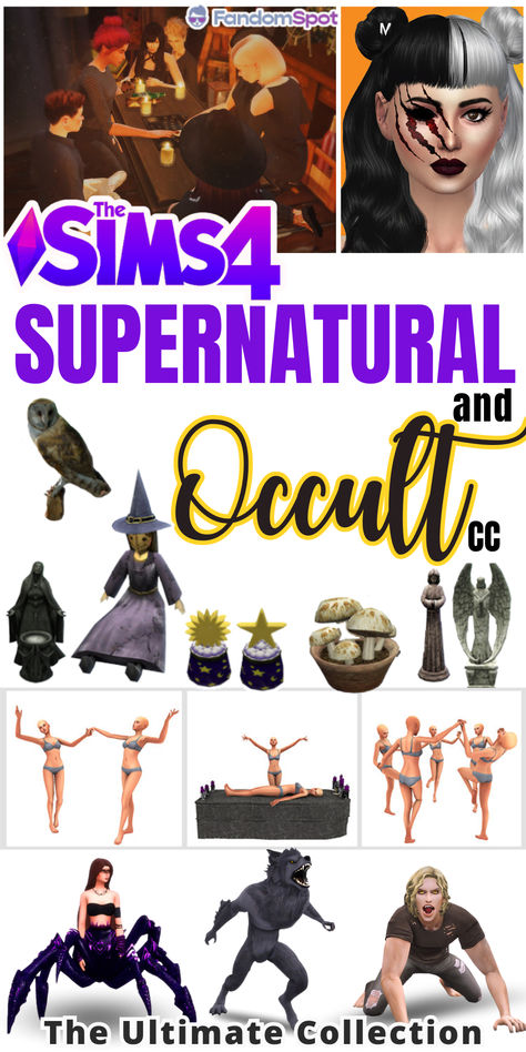 Sims 4 Secret Society Cc, Sims 4 Supernatural Mod, Sims 4 Killing Mod, Sims 4 Cryptids Cc, Sims 4 Spooky Cc, Halloween Cc Sims 4, Sims 4 Supernatural, Sims 4 Cc Occult, Sims 4 Supernatural Cc