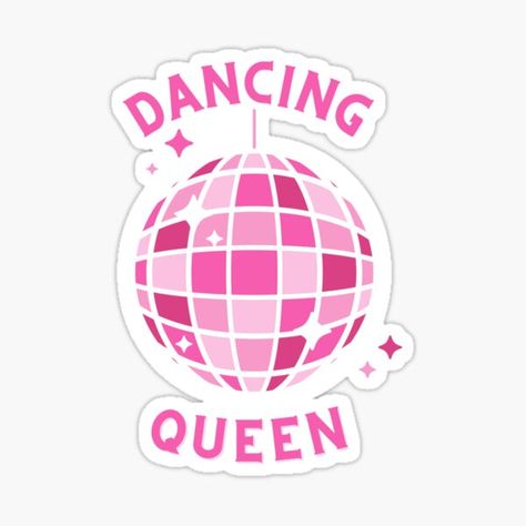 Mamamia Party, Disco Ball Design, Ball Dancing, Pink Disco Ball, Pink Disco, Ball Design, For Stickers, Dance Club, Bucket Lists