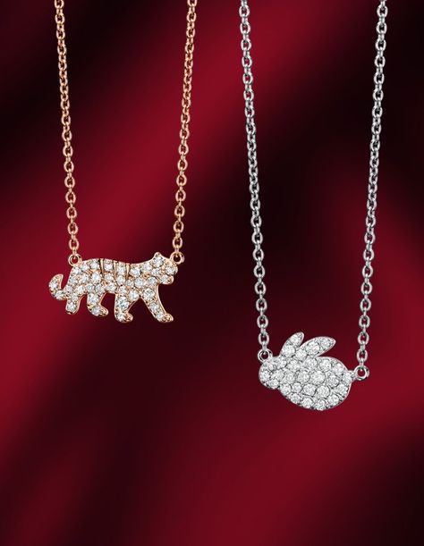 from qeelin's lucky 12 Rabbit Jewelry, Art Jewelry Design, Jewelry Illustration, Wedding Jewellery Collection, Diamond Jewelry Designs, Baby Jewelry, The Bunny, Brands Luxury, Luxury Brands