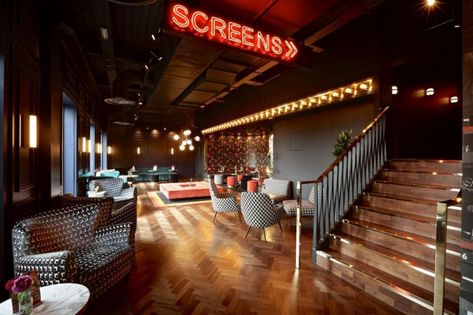 A Boutique Cinema Will Open In Manchester City Centre – And You Can Hire A Sofa - Secret Manchester Cinema Design, Theatre Interior, Crunchy Leaves, Manchester City Centre, New Cinema, Cinema Theatre, Industrial Interior Design, Bar Interior, Santa Lucia