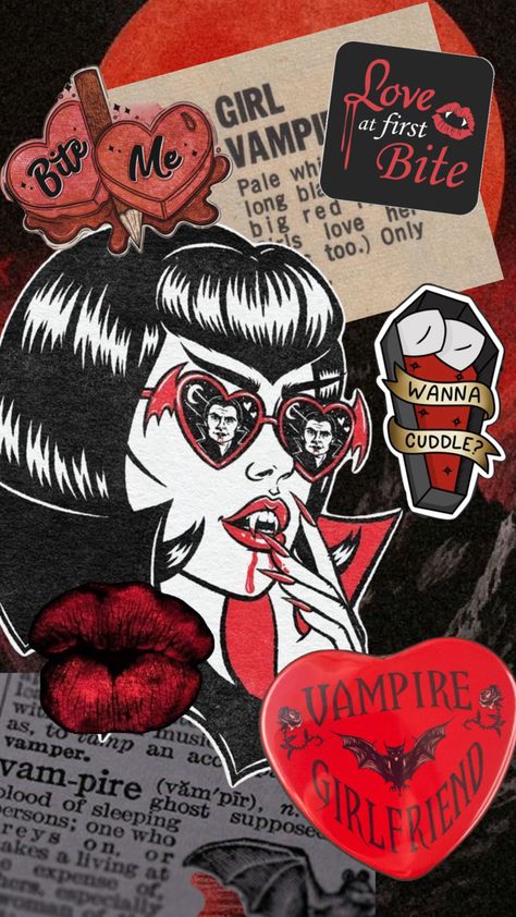 Gothic Christmas Photoshoot, Vampire Doll Aesthetic, Halloween Pin Up Wallpaper, Goth Valentines Day Wallpaper, Witch Iphone Wallpaper, Vintage Horror Wallpaper, Pin Up Wallpaper, Goth Valentines Day, Goth Valentines