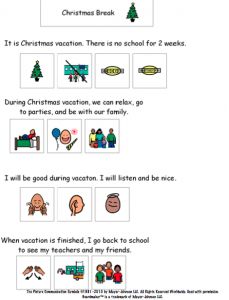 Christmas Break social story Christmas Reading Centers, Visual Social Stories, Aba Resources, Pecs Communication, Christmas Reading, Social Story, Literacy Games, Teaching Social Skills, Cue Cards