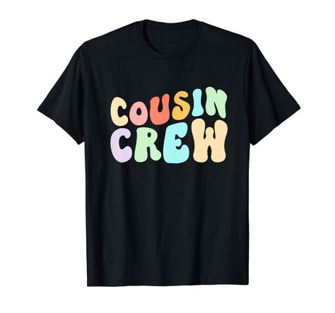 PRICES MAY VARY. Cousin Crew 2024 Family Reunion Making Memories Matching Shirt, Make memories they'll have for a lifetime in this matching design! Our matching "Cousin Crew 2024" design is perfect for your beach vacation, cruise, or summer camp trip with the family! Funny saying new 2024 tee clothes outfits apparel costume great saying for men women girls guy. Lightweight, Classic fit, Double-needle sleeve and bottom hem 2024 Family, Cousin Crew, 2024 Design, Vacation Cruise, Matching Design, Groovy Retro, Family Funny, Clothes Outfits, Beach Kids