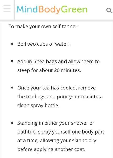 Tea as self tanner At Home Self Tanner Diy, Black Tea Self Tanner Diy, Homemade Self Tanner, Self Tanner Homemade, Natural Self Tanner, Tan Af Self Tanner, Diy Self Tanner, Sunless Tanning Lotion, Rooibos Tea