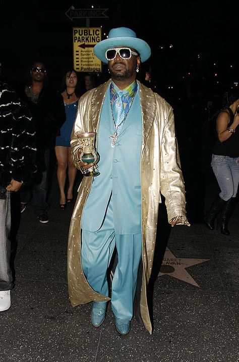 The Archbishop Don Magic Juan dresses festively for a night out at Bardot in Hollywood Bishop Don Magic Juan, 70s Attire, Players Ball, Grammy Outfits, Roller Skating Outfits, Hip Hop Party, Outfits 70s, Vintage Black Glamour, Black Knowledge