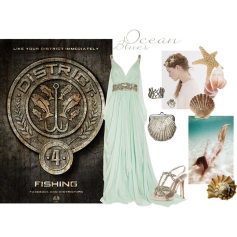 District 4, created by tapnila on Polyvore District 4 Outfit, Hunger Games Outfits, Hunger Games Districts, Hunger Games Fashion, District 4, Fandom Outfits, Katniss Everdeen, Nerd Stuff, Gaming Clothes