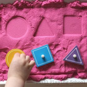 Sand Activities, Sand Ideas, Maths Eyfs, Shape Activities, Shape Activities Preschool, Sand Tray, Sensory Ideas, Math Activities For Kids, Toddler Classroom