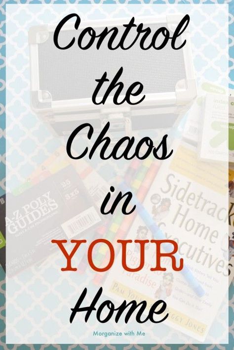 Control The Chaos - method that works. Pin and do this today! Sidetracked Home Executives, Organized Schedule, Chaos Control, A Slob Comes Clean, Job Cards, Cleaning Home, Clutter Control, Weekly Menu Planning, Contact Card