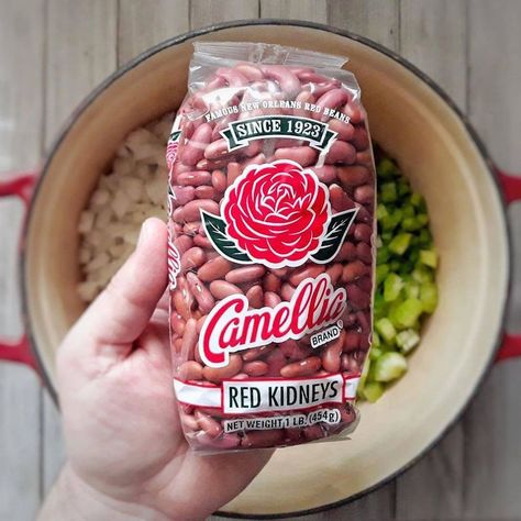 Camellia Beans - My New Orleans Camilla Red Beans And Rice Recipe, Camellia Red Beans And Rice Recipe, Camellia Beans Recipe, Red Beans Recipe, Red Beans N Rice Recipe, Beans In Crockpot, Biscuit Pizza, New Orleans Style, Red Beans And Rice