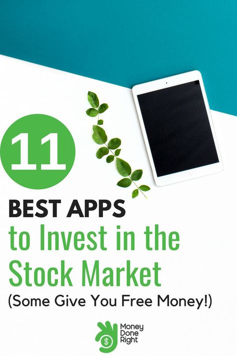 11 Best Apps to Invest in the Stock Market (Some Give You FREE Money)!  Investment apps make investing super easy these days. Check out our top picks to learn which ones are the best for your stock market investments! | #InvestmentApps #Investing Roth Ira Investing, Investing Apps, Money Apps, Investment Tips, Stock Market Investing, Money Advice, Investment Companies, Best Investment, Investment Advice