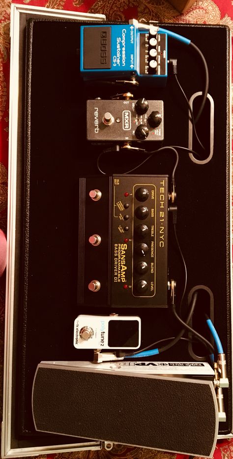 Bass Pedalboard Bass Pedalboard, Pedalboard Ideas, Amp Settings, Bass Pedals, Pedal Board, Bass Player, Guitar Pedals, Effects Pedals, Musical Instruments