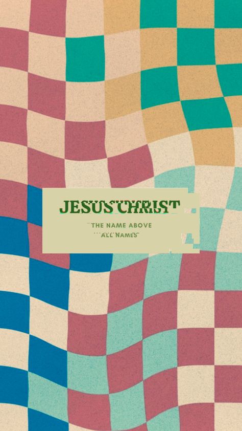 #jesuschrist #nameaboveallnames #checkered #colorful #jesus #wallpaper #art #vibes Jesus Widgets, Eclectic Background, Aesthetic Checkered, Background Jesus, Checkered Wallpaper, Jesus Aesthetic, Checker Wallpaper, Christian Verses, Jesus Wallpaper