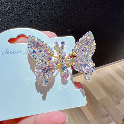 3D Moving Butterfly Hair Clips with Rhinestone and Crystal Design, Cute Hair Clips for girls Butterfly Metal Hair Clip Tassel Moving, Hair Accessories for Women… #Promotion Moving Butterfly, Butterfly Hair Clips, Hair Clips For Women, Hair Clamps, 3d Butterfly, Butterfly Hair Clip, Metal Hair Clips, Butterfly Clips, 3d Butterflies