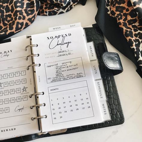 EO EDITS on Instagram: “New Blog Post! I’m starting a Commitment Series where I commit to challenges and goals throughout the new year! Read all about it in the…” Moterm A7, No Spend January, Filofax Inspiration, Planner Goals, Planner Designs, 2025 Planner, Planner Themes, Ring Planners, Binder Journals