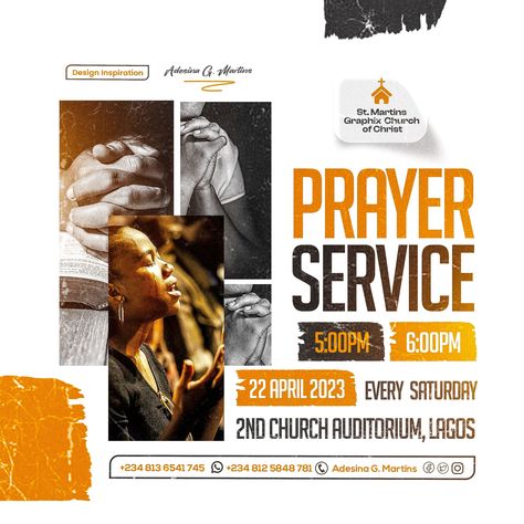 Church Service Flyer Design, Church Fliers Design, Church Flyer Design Ideas, Creative Church Flyer Designs, Church Flyer Design Templates, Prayer Flyer Design, Church Flyer Design Background, Church Design Flyer, Church Poster Ideas