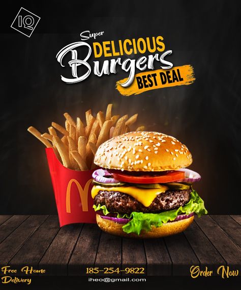 Please support #Creativity #Graphic designer #Design Fast Food Poster, Using Phone, Menu Card Design, Building Brand, Instagram Profile Picture Ideas, Color Wallpaper Iphone, Graphic Design Assets, Food Graphic Design, Food Poster Design