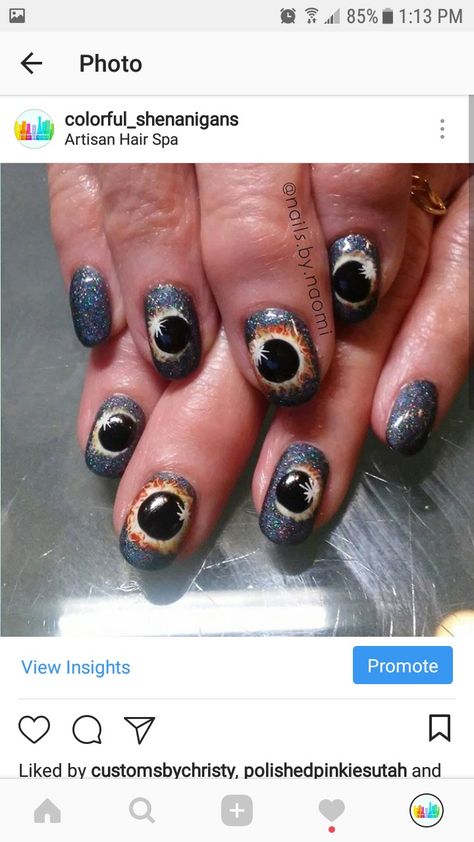 Colorful Shenanigans  Solar eclipse nail art Eclipse Nail Ideas, Solar Eclipse Nails Design, Eclipse Nails Design, Solar Eclipse Nail Art, Eclipse Nail Art, Solar Eclipse Nails, Eclipse Nails, Eclipse Makeup, Eclipse Party