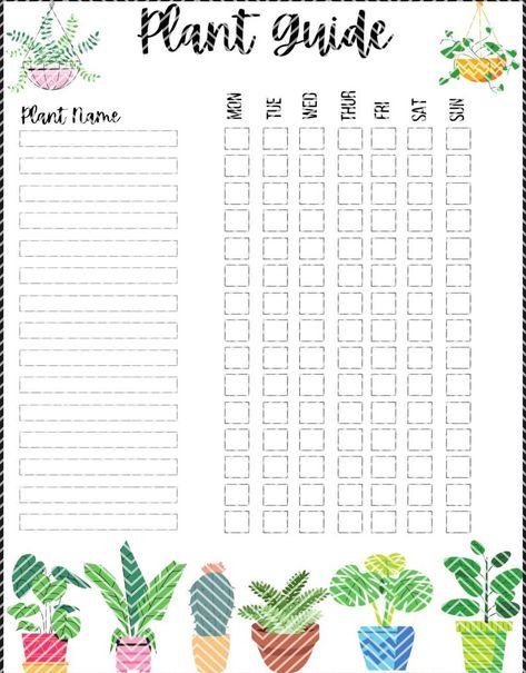 Plant Watering Schedule Printable Free, Plant Watering Schedule, Schedule Printable Free, Green Quotes, Plant Watering, Plant Journal, Schedule Printable, Plant Guide, Free Plants