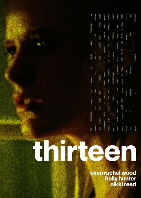 Explore | PosterSpy | Thirteen Poster, Thirteen Movie, College Poster, Horror Posters, Cinema Posters, Poster Ideas, Bedroom Posters, Fashion Icons, Baby Boomer