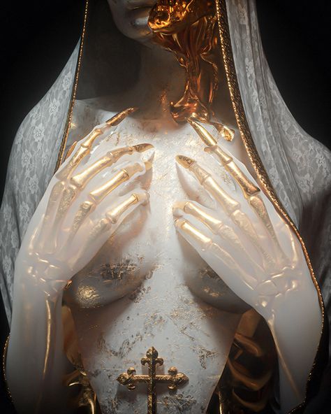 Carreras Hawke Dragon Age, Our Lady Of Sorrows, American Gods, Marble Sculpture, A Cross, Art Anime, 3d Illustration, Dark Fantasy Art, Album Art