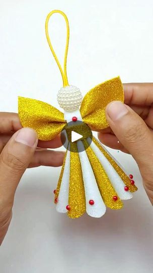 Diy Angel Tree Topper, Angel Crafts Christmas, Homemade Angels, Christmas Angels To Make, Diy Angel Decorations, Diy Christmas Angels, Christmas Angel Ornaments Handmade, Angels Crafts, Ribbon Angels