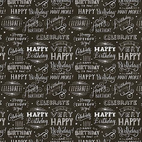 gift wrap Happy Birthday Chalkboard, Table Towel, Scrapbook Paper Designs, Printable Paper Patterns, Scrapbook Patterns, Chalkboard Lettering, Birthday Wrapping, Wrapping Paper Design, Paper Lovers