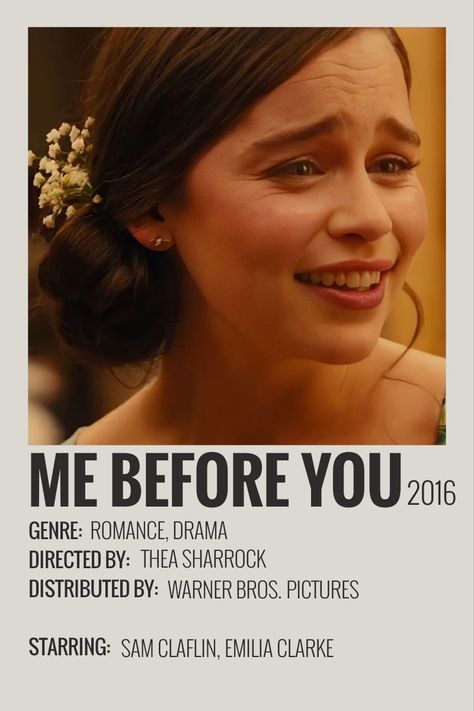 me before you | movie | aesthetic minimalist polaroid poster Me Before You Polaroid Poster, Minimalist Polaroid Poster, Movie Aesthetic, Sam Claflin, Polaroid Poster, Aesthetic Minimalist, Tv