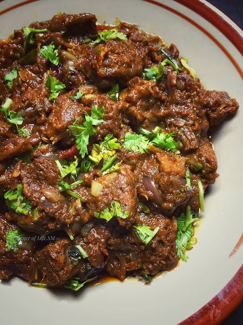 MADURAI MUTTON CHUKKA VARUVAL Mutton Chukka, Sense Of Taste, Dried Vegetables, Food Stall, Health And Happiness, Coriander Seeds, Madurai, Fennel Seeds, Curry Leaves