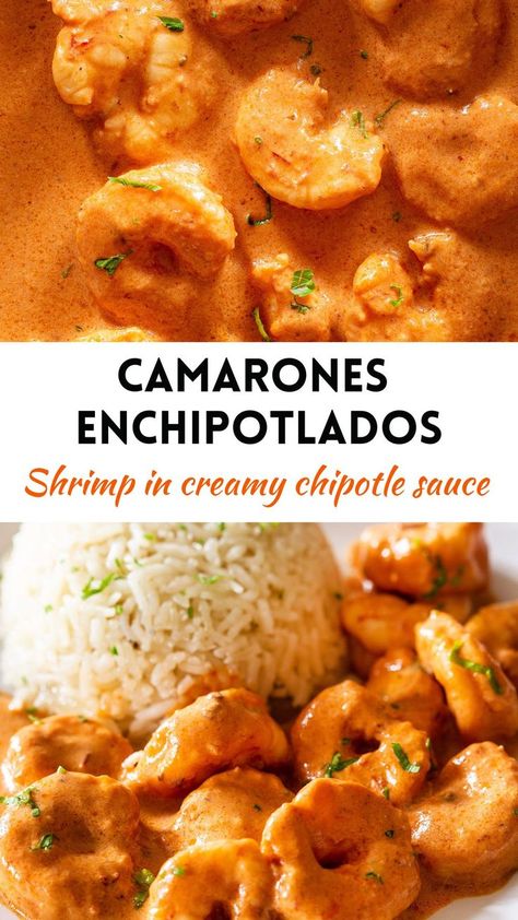 Recipes With Chipotle Sauce, Creamy Chipotle Shrimp, Chipotle Shrimp Recipes, Chipotle Recipe, Chipotle Recipes, Chipotle Shrimp, Adobo Recipe, Creamy Pasta Recipes, Shrimp Recipes For Dinner