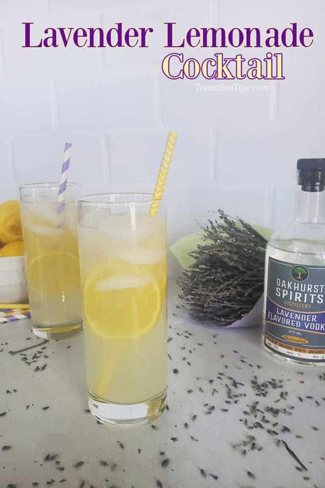 Lemonade With Alcohol, Easy Lavender Lemonade, Lavender Lemonade Cocktail, Lavender Vodka, Flavored Vodka Drinks, Oakhurst California, Lemonade Cocktail Recipe, Cozy Cocktails, Vodka Punch