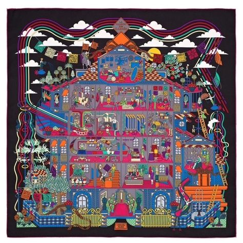 Pre-owned Hermes La Maison Des Carres 90cm X 90cm 100% Silk Scarf ($499) ❤ liked on Polyvore featuring accessories, scarves, multicolor, silk scarves, hermes scarves, silk shawl, colorful shawl and multi colored scarves Luxury Accessories Woman, Lana Jewelry, Silk Accessories, Mens Jewelry Bracelet, Tapestry Design, Boots For Sale, Silk Scarves, Luxury Women, Egift Card