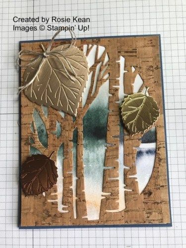 Stampin Up Anleitung, Stampin Up Project, Nature Card, Leaf Cards, Tree Stamp, Masculine Birthday Cards, Aspen Trees, Tree Cards, Thanksgiving Cards