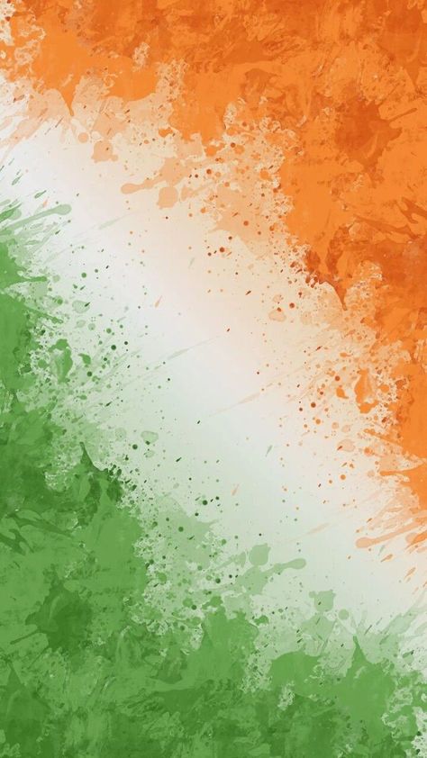 Indian tri-colour flag symbol of Strength, Peace and Prosperity | Indian flag images, Indian flag photos, Indian flag colors India Flag, Indian Flag, Orange And Green, Flag, India, Paint, Orange, Green, White