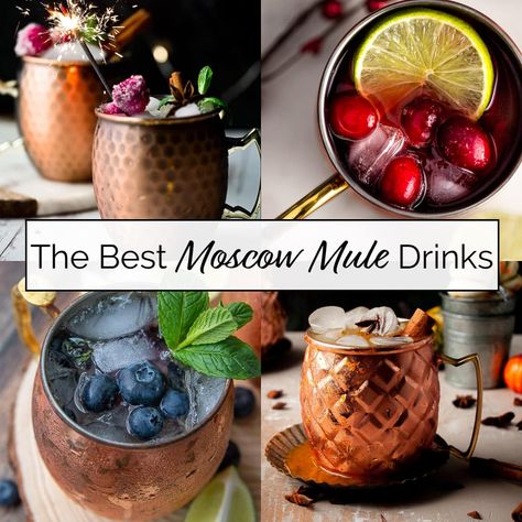 Pear Moscow Mule, Moscow Mule Variations, Mule Cocktails, Best Moscow Mule, Holiday Mules, Apple Cider Moscow Mule, Mexican Mule, Cranberry Moscow Mule, Hibiscus Cocktail