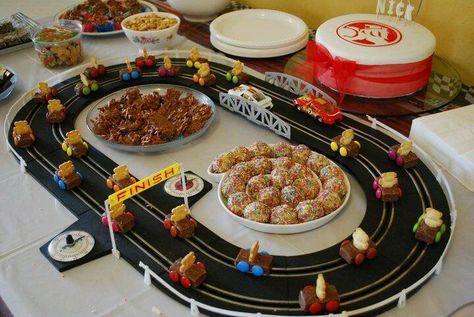 for my boy Forza Horizon Birthday Party Ideas, Indy 500 Food Ideas, Formula 1 Party Food, Race Car Birthday Party Ideas Food Dessert Tables, F1 Food Ideas, Car Theme Party Food, Indy 500 Party Ideas, Racing Party Food, Nascar Party Food