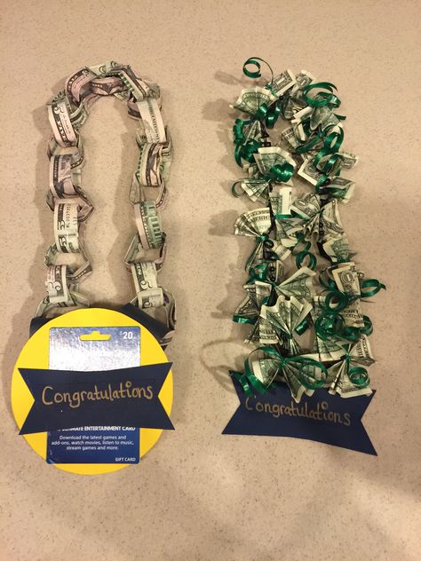 Money leis for my son and friend 6th grade promotion 6th Grade Promotion Gifts, Money Leis, 6th Grade, My Son, Lei, Promotion, Gift Ideas, Money, Gifts