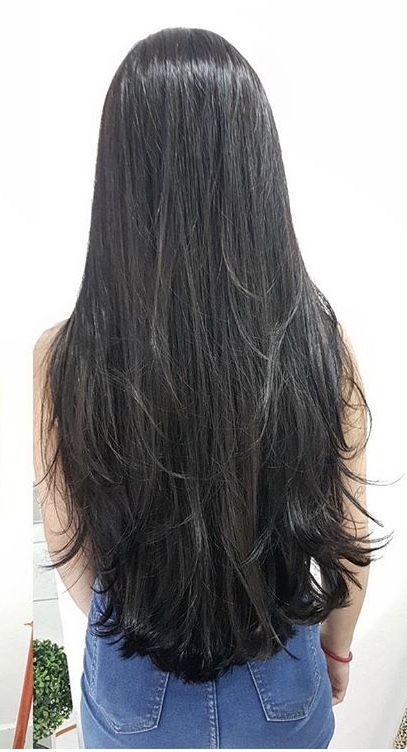 Cabelo q eu quero!! Haircuts For Long Hair Straight, Waist Length Hair, Stile Hijab, Long Silky Hair, Long Hair Pictures, Really Long Hair, Long Dark Hair, Long Black Hair, Haircuts For Long Hair