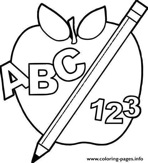 Print abc 123 back to school apple coloring pages Graduation Preschool, September Preschool, Coloring Pages For Teenagers, Printable Things, Apple Images, Kindergarten Coloring Pages, Welcome To School, Abc Coloring Pages, Preschool Coloring Pages