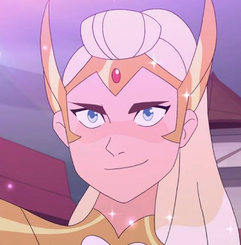 She Ra, A Woman, Blonde, Purple, Hair, Pink, Blue