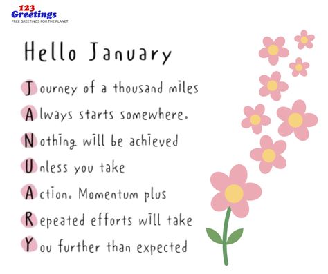 Hello January ! May this month be full of love & happiness 🌺 ❤️ #freshflowers #hellojanuary #january #startafresh #newstart2024 #2024Adventures #happiness #CheersTo2024 #love #ecards #ecardsforyou Hello January Images, Month Of January Quotes, January Welcome Quotes, January 8 Quotes, January 2 Quotes, January Reminder Quotes, January Flowers, Hello January Quotes, January Images