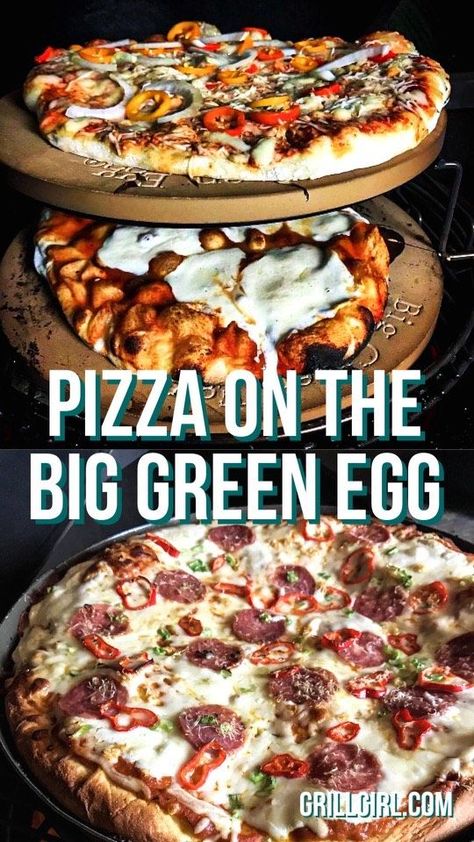 Pizza On The Big Green Egg, Best Green Egg Recipes, Pizza On The Green Egg, Easy Big Green Egg Recipes, Pizza On Big Green Egg, Big Green Egg Pizza Recipes, Pizza On Green Egg, Green Egg Pizza Recipes, Green Egg Pizza