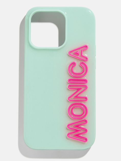 Fine Line Custom iPhone Case - Mint/Hot Pink – Ends Tonight: Enjoy 20% Off Custom – BaubleBar Christmas 24 Gifts, Stuff To Want For Christmas, Bubble Bar Phone Case, Preppy Key Chains, Baublebar Phone Case, Boyfriends Christmas Gifts, Bauble Bar Phone Case, Hot Pink Phone Case, Cute Phone Cases Aesthetic