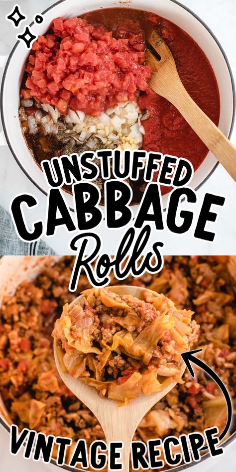 Unstuffed Cabbage Rolls Rice Board, Cabbage Roll Recipe, Ground Beef Cabbage, Easy Cabbage Rolls, Turkey Rice, Unstuffed Cabbage Rolls, Beef Casseroles, Cabbage Roll Casserole, Wls Recipes